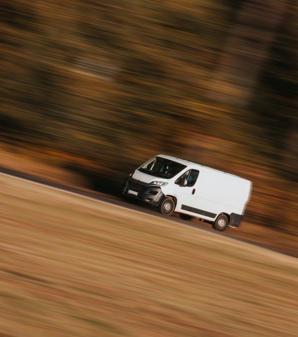 van emergency driving delivery