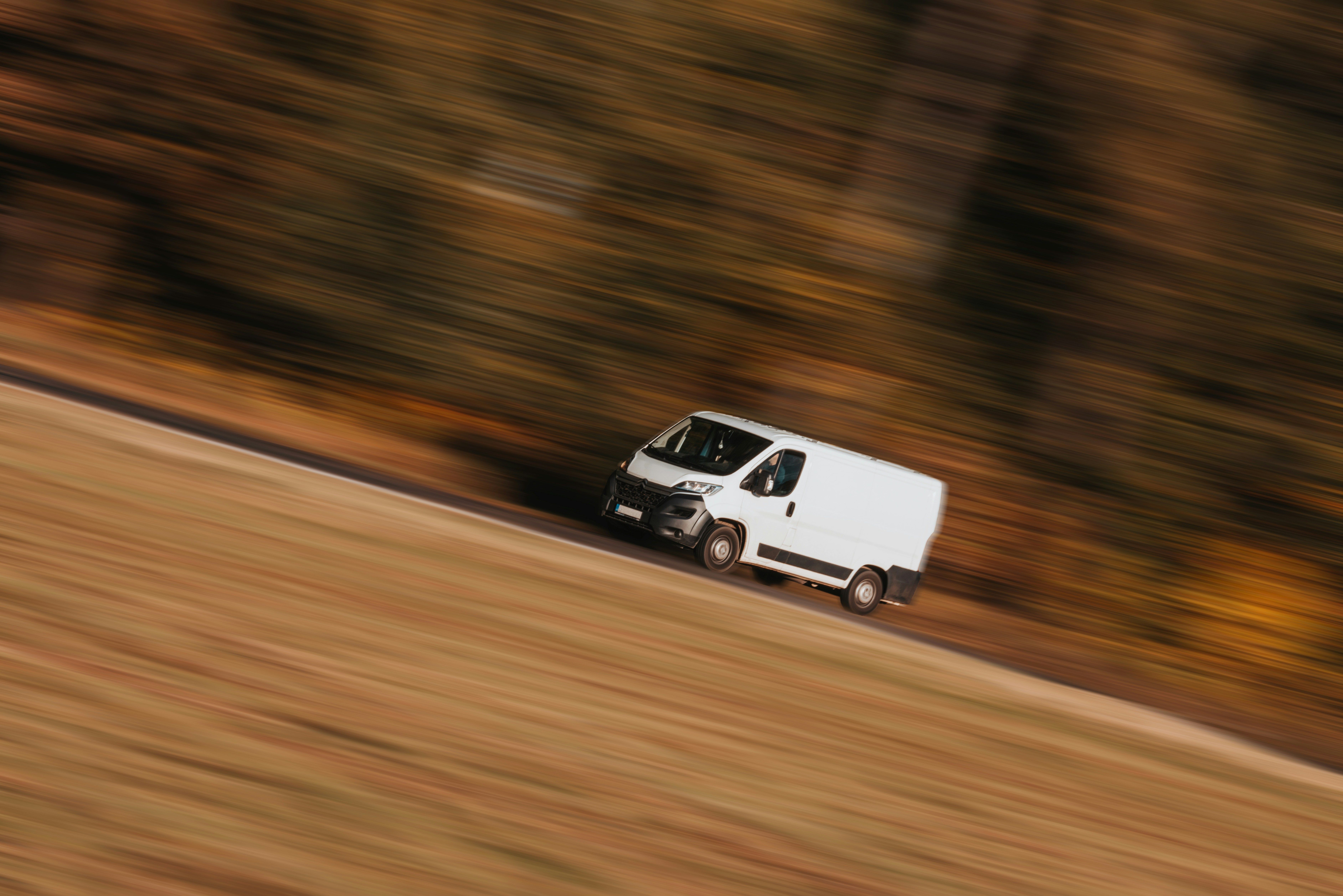 van emergency driving delivery
